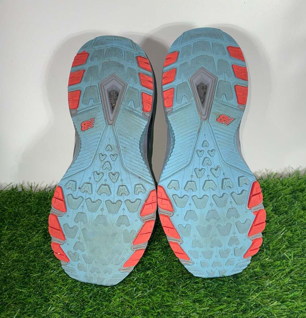 New Balance Women's Gray with Coral Accent Trail Sneakers - Picture 4 of 7